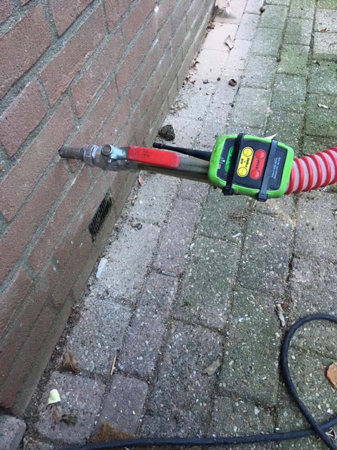 Spouwmuurisolatie met EPS Parels buitenmuur