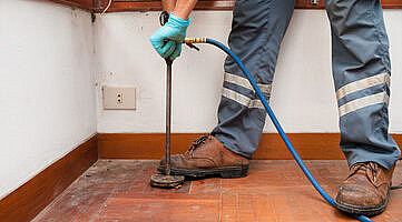 Vloerisolatie met cellulose Vloerisolatie met cellulose